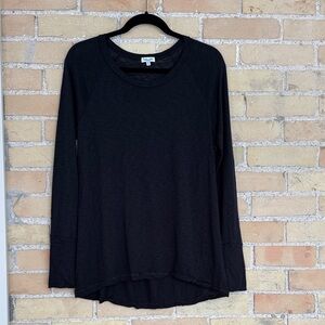 Splendid Black Long Sleeve Tee